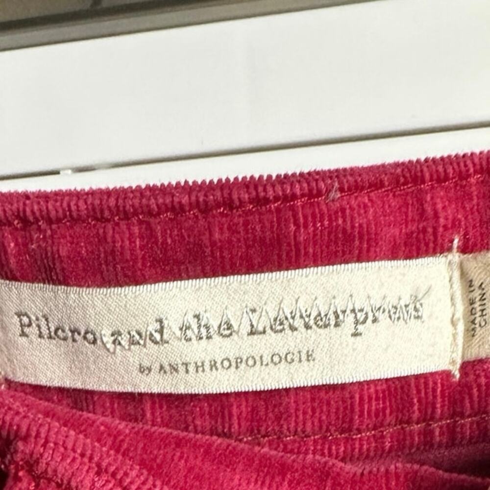 Anthropologie Pilcro High-Rise Skinny Corduroy Jeans Womens 28 dark pink - Picture 10 of 10
